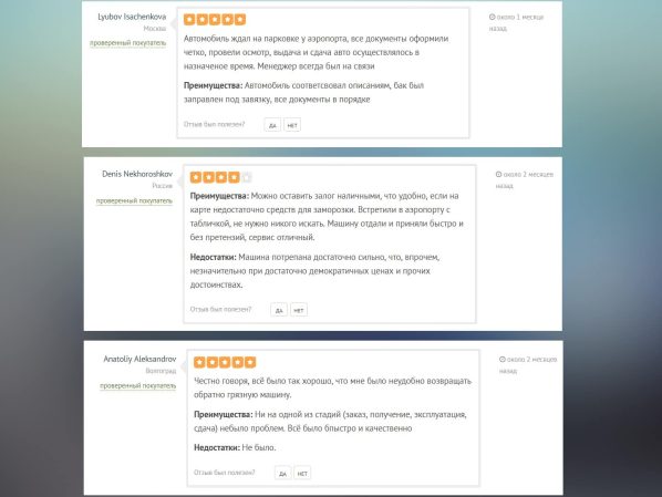 Отзывы об аренде авто в Черногории