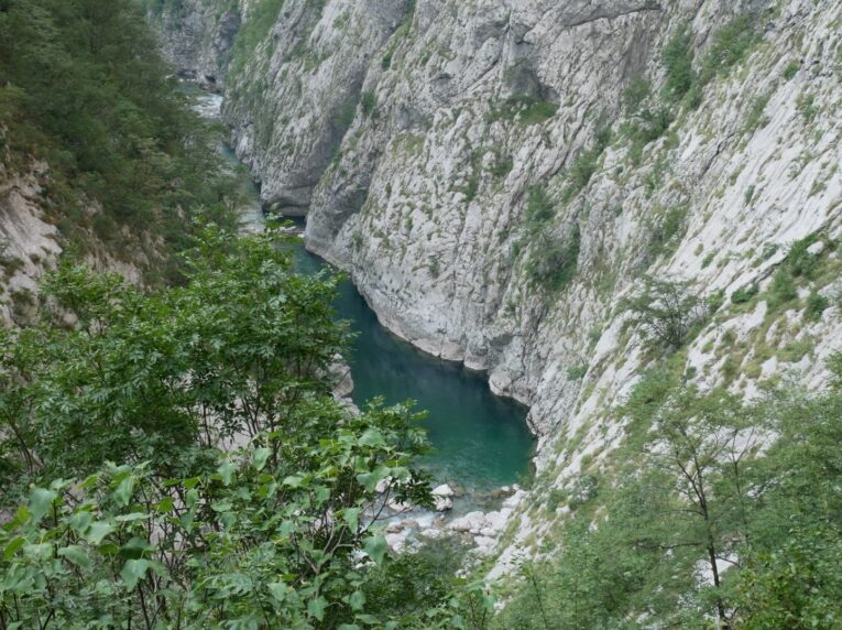 Река Морача в глубине каньона